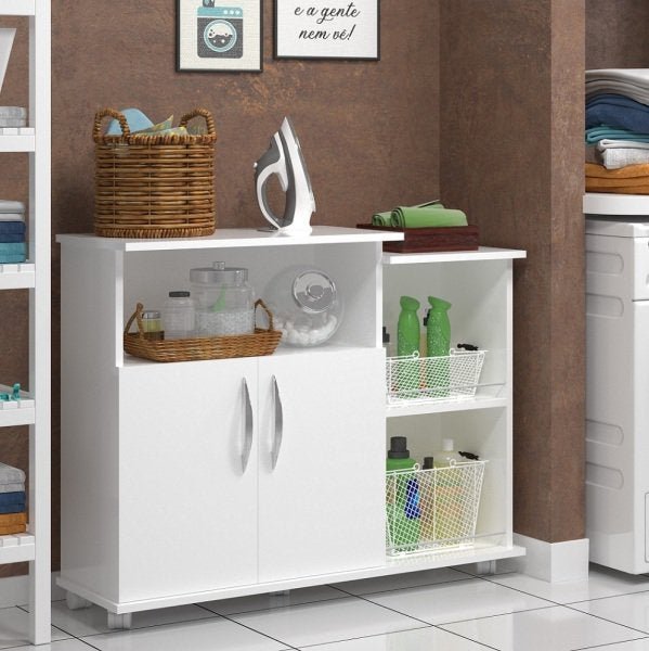 Porta Fruteira Branca com Branco para Bebedouro Cozinha - 5