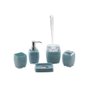 Kit Para Banheiro Em Acrílico 5 Peças Na Cor Azul - 1