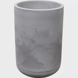 Conjunto de Vaso e Prato Match 36 Cimento Queimado - Japi - 1