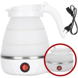 Chaleira Elétrica Dobrável 110v Portátil, Compacta, Leve, Viagem, Ferva Água Rápido