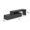 Rack Extensível Along Preto 164cm - 13