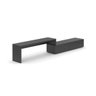 Rack Extensível Along Preto 164cm - 11