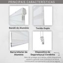 Ver imagem 7 de Persiana Double Vision Sunny 180larg X 220alt Branca (bandô)