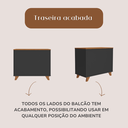 Ver imagem 4 de Balcão Lugano - Freijó/preto 6305