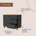 Ver imagem 2 de Balcão Lugano - Freijó/preto 6305