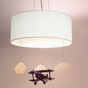 Ver imagem 2 de Luminária de Teto Pendente Infantil Avião 30cm:branco6199