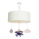 Ver imagem 1 de Luminária de Teto Pendente Infantil Avião 30cm:branco6199