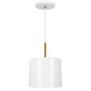 Ver imagem 3 de Lustre Pendente Bilboquê Medio Branco com Cobre