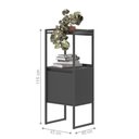 Ver imagem 2 de Armario 2 Prateleiras Azias Preto Onix