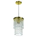 Ver imagem 3 de Kit 2 Pendentes Spark + Lustre Plafon Manucrillic Dourado
