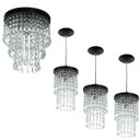 Ver imagem 1 de Kit 3 Pendentes Spark + Lustre Plafon Manucrillic Preto