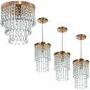 Ver imagem 1 de Kit 3 Pendentes Spark + Lustre Plafon Manucrillic Cobre