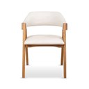 Ver imagem 5 de Kit 6 Cadeiras de Jantar Estofadas em Madeira Maciça e Corino Dalia