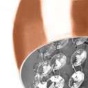 Ver imagem 3 de Pendente Bola Pequena 15cm New Cobre Com Cristais Acrilico
