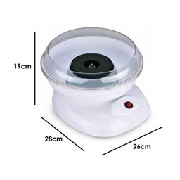 Maquina de Algodão Doce Elétrica Portatil Mini 110v Branco - 6