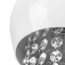 Ver imagem 4 de Kit 2 Pendente Bola Pequena 15cm Branco Cristais Acrilico