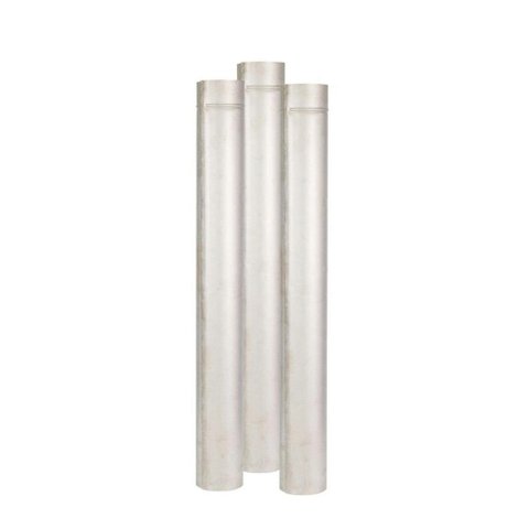 Kit 3 Cano Chaminé 1m 115mm + Chapéu fixo