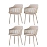 Kit 4 Cadeiras Marcela Almofada em Pu Polipropileno Nude - 1