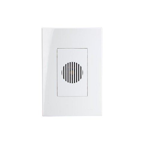 Campainha Eletrônica Margirius Sleek 2 Tons com Placa 4x2 Branca Bivolt
