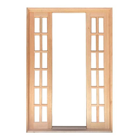Porta Balcão de Correr Reto de Madeira Eucalipto Bat 10 Cm Copa Verde Madeiras - 215ax120l