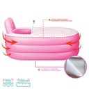 Ver imagem 5 de Banheira Inflável Portátil com Encosto 150l Vg Plus Rosa