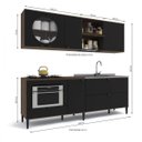 Ver imagem 3 de Cozinha Compacta Retrô 4 Peças sem Tampo Kappesberg