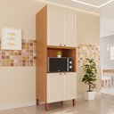 Ver imagem 1 de Paneleiro de Cozinha Maria 100% MDF Móveis Home com 04 Portas