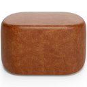 Ver imagem 6 de Puff Decorativo Orgânico para Living Quarto 70cm Doha W01 Couríssimo Camel - Lyam Decor