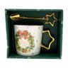 Kit Caneca Branca Natalina 15 Cm com Colher | Formosinha - 1