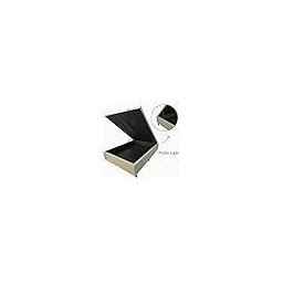 Cama Box Bau Casal Premium Blindada Super Reforçada Corino - Box Baú Bege - Corino - 10