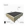 Cama Box Bau Casal Premium Blindada Super Reforçada Corino - Box Baú Bege - Corino - 8