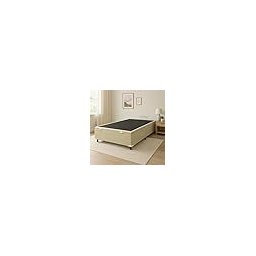 Cama Box Bau Casal Premium Blindada Super Reforçada Corino - Box Baú Bege - Corino - 3