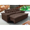 Ver imagem 1 de Sofá Veneza 2,00M Retrátil com Molas Marrom