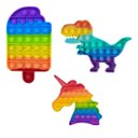Ver imagem 3 de Brinquedo Sensorial Pop It Fura Bolha com Formas Sortidas
