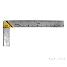 Esquadro Zamak Momfort 10 25cm 626010 - 1