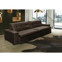 Ver imagem 3 de Sofá Retrátil e Reclinável Oklahoma 2,52m com Molas e Pillow no Assento Tecido Suede Café