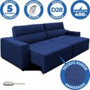 Ver imagem 2 de Sofá Top Lubeck 3 Lugares Retrátil e Reclinável 2,10m Azul Ws