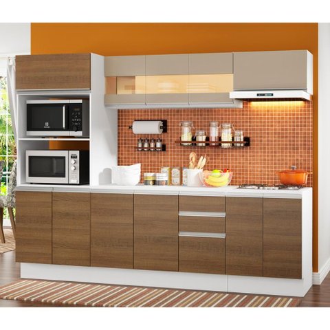 Cozinha Completa 100% MDF Smart Modulada Madesa