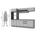Ver imagem 4 de Cozinha Completa 100% MDF Smart Modulada Madesa
