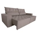 Ver imagem 2 de Sofá Gigante Supremo 2,50M Reclinável/Retrátil Camurça