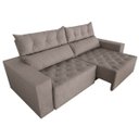 Ver imagem 4 de Sofá Gigante Supremo 2,50M Reclinável/Retrátil Camurça