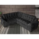 Ver imagem 1 de Sofá Madrid Premium Suede 2,45m/2,00m Preto