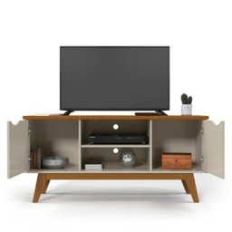 Rack para Sala Off White Cumaru Prism Patrimar - 4