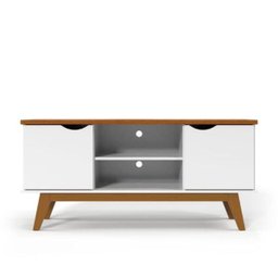 Rack para Sala Branco Acetinado Cumaru Prism Patrimar - 2