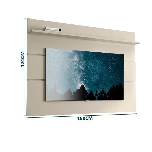 Painel para TV para Quarto Prism Off White Patrimar - 4