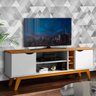 Rack para TV Branco Acetinado Cumaru Prism Patrimar - 1