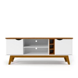 Rack para TV Branco Acetinado Cumaru Prism Patrimar - 3