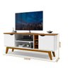 Rack para TV Branco Acetinado Cumaru Prism Patrimar - 4