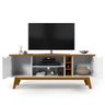 Rack para TV Branco Acetinado Cumaru Prism Patrimar - 2