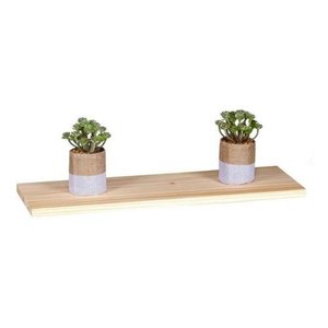 Prateleira Madeira Maciça 100x20 Cm - Pinus, Suportes